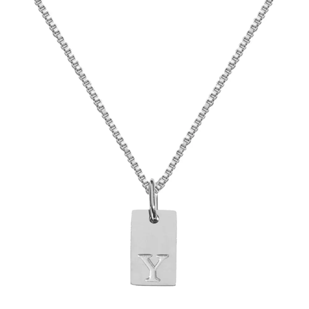 Simple Style Choker Women Stainless Steel Pendant Necklace