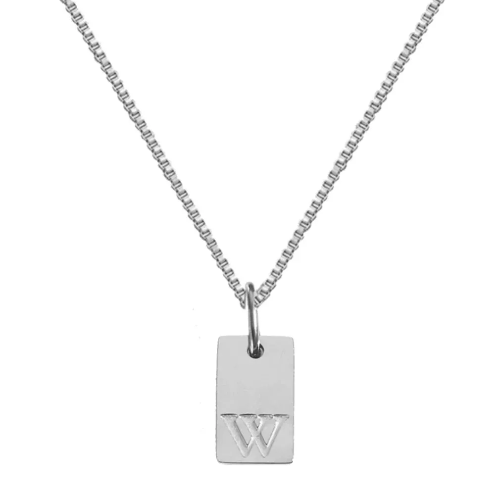 Simple Style Choker Women Stainless Steel Pendant Necklace