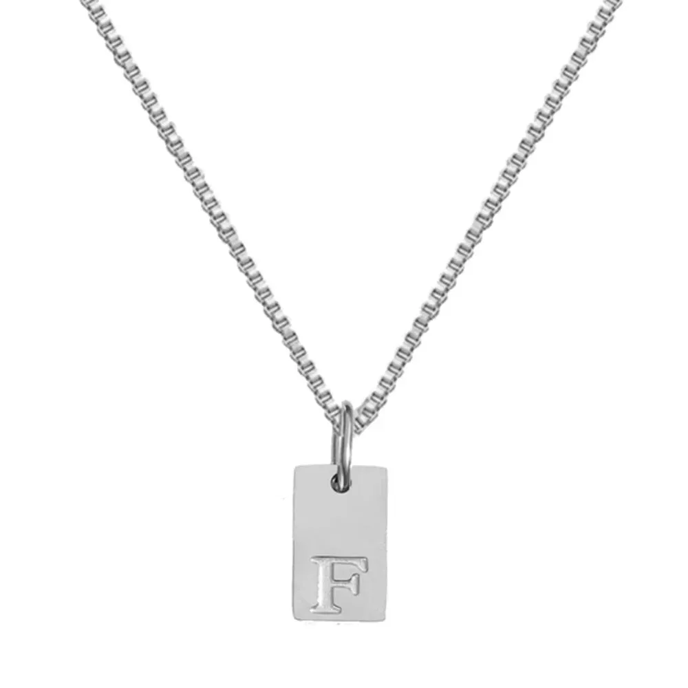 Simple Style Choker Women Stainless Steel Pendant Necklace