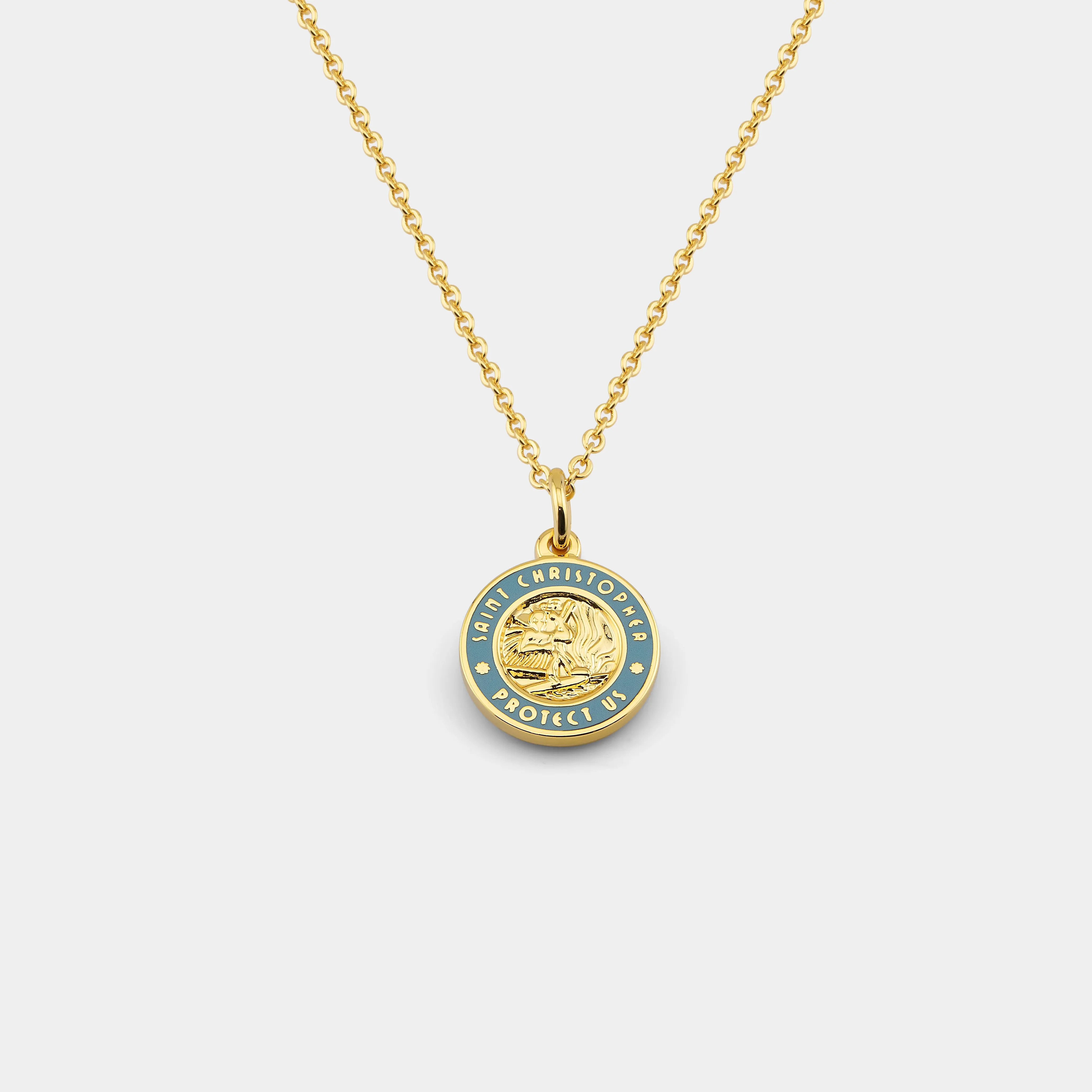 Small - Gold / Baby Blue