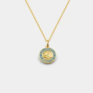 Small - Gold / Baby Blue