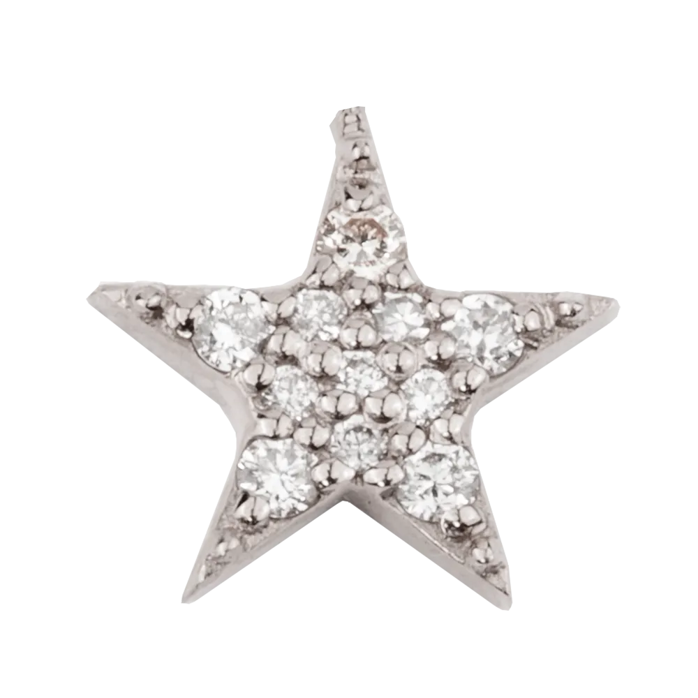 Small Star with Pavé Diamonds