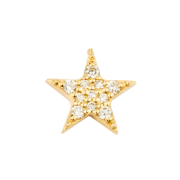 Small Star with Pavé Diamonds