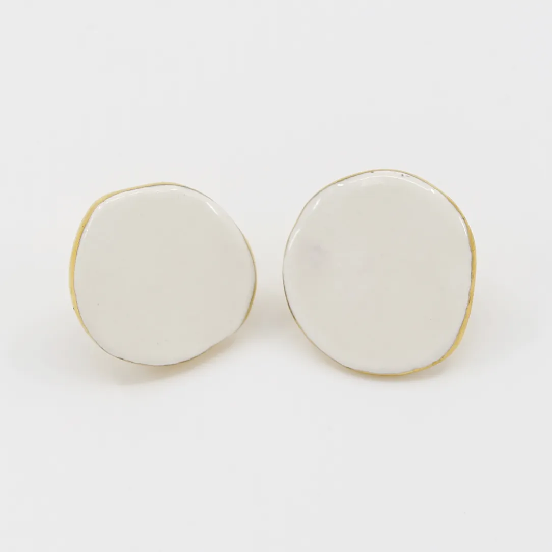 Sonia Boyajian: White Playtime Earrings