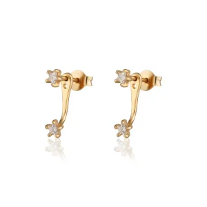 SP | Sparkling Star Ear Jacket Earrings