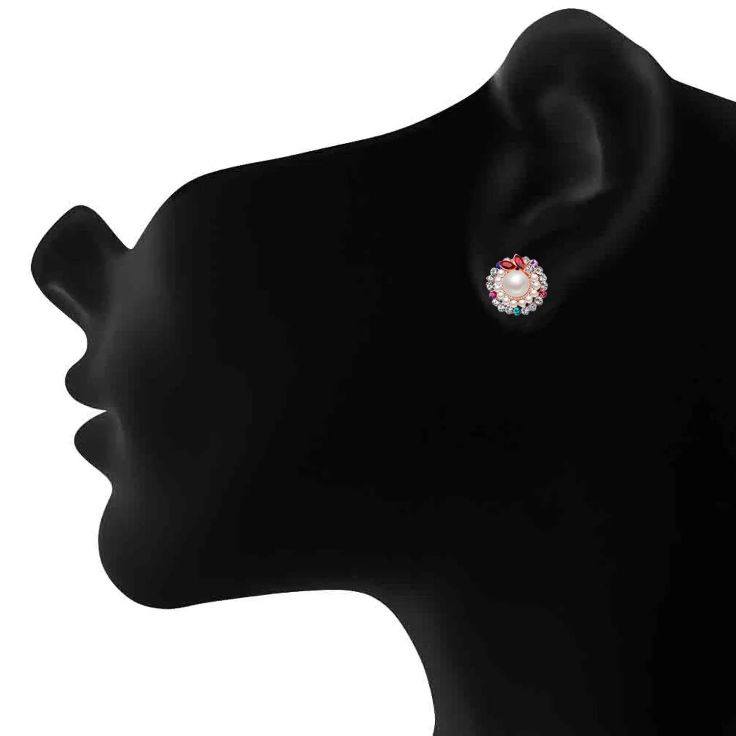 Sparkling Colors Flawless Pearl Designer Earrings