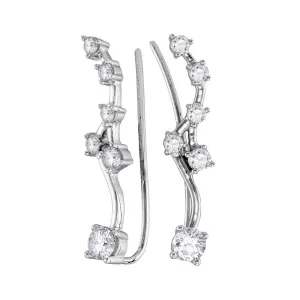 Sparkling Diamond Cascade Earrings
