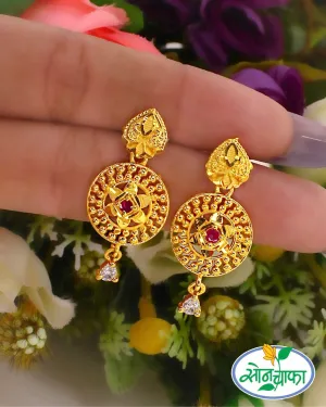 SPARKLING GOLD PLATED EARRINGS