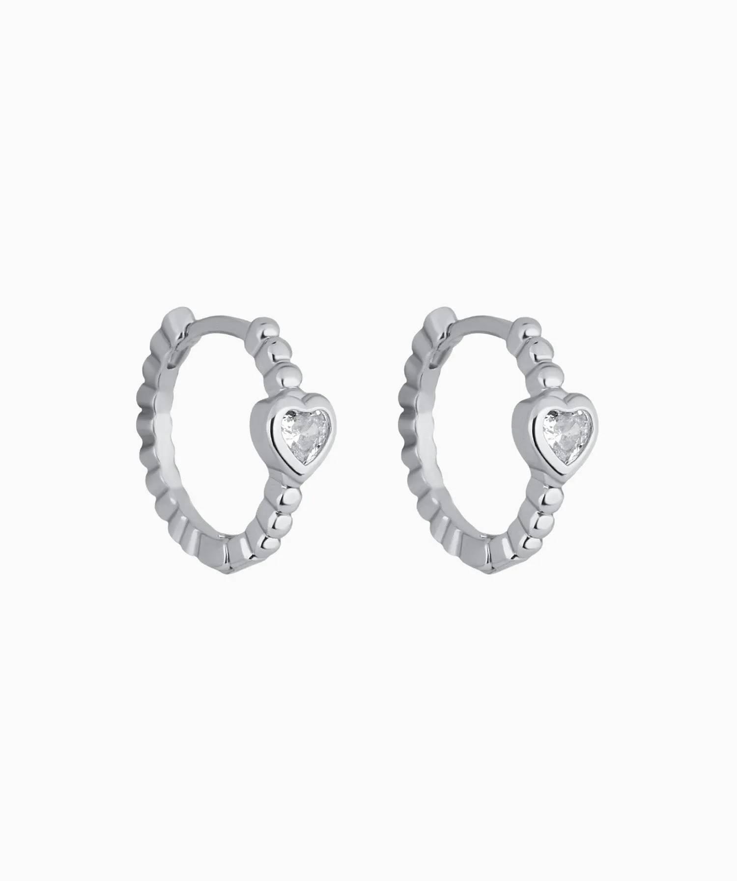 Sparkling Heart Hoops