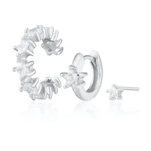 Sparkling Star Ear Party Earring Set