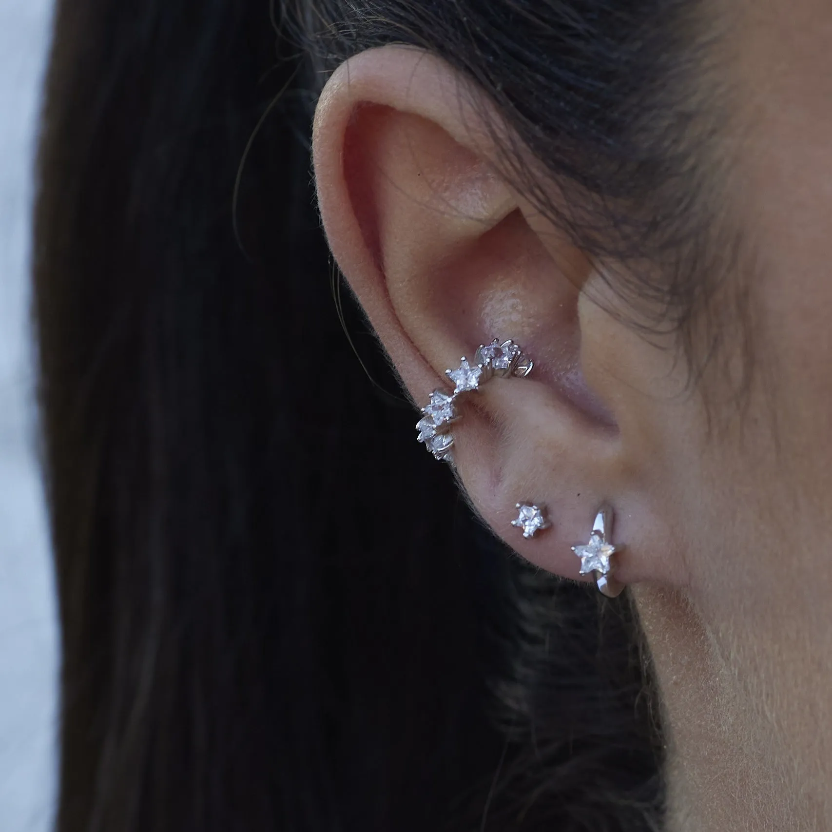Sparkling Star Ear Party Earring Set