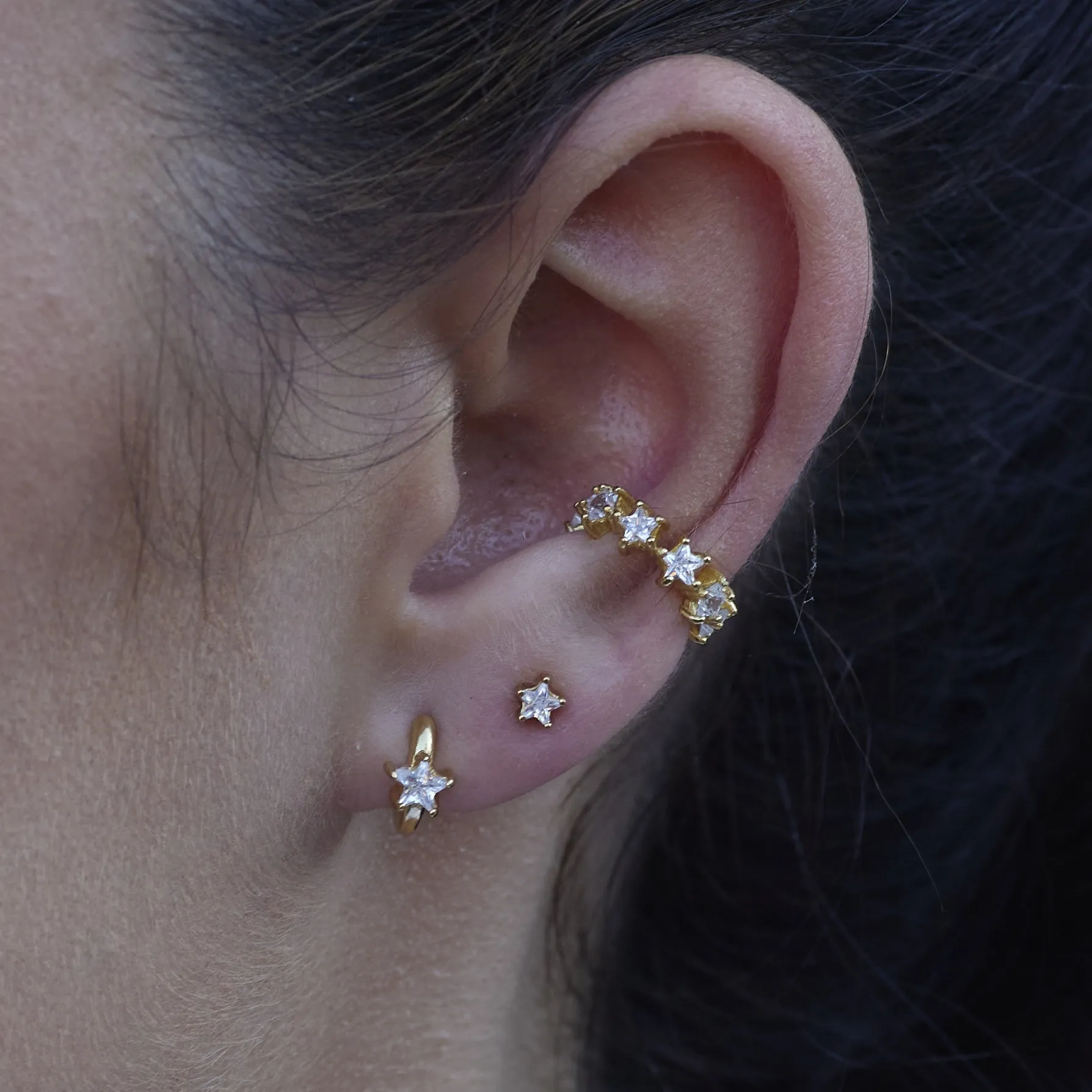 Sparkling Star Ear Party Earring Set