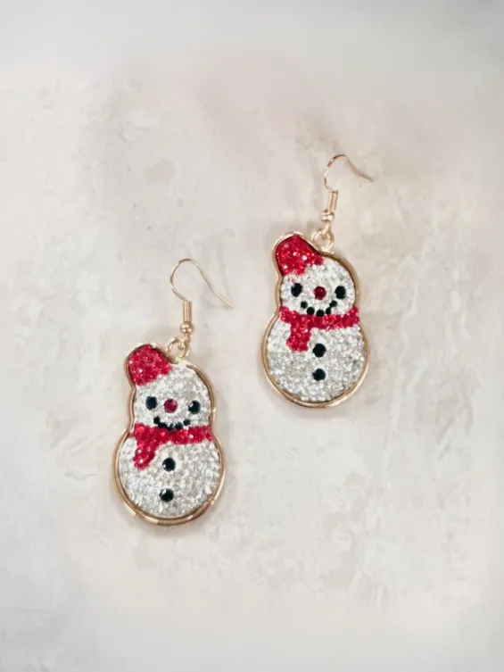 Sparkling Statement Glitter Snowman