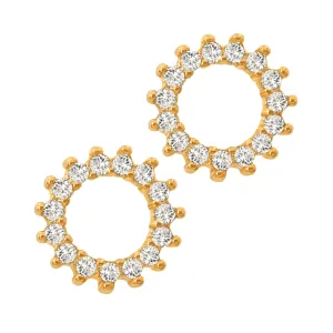 Sparkling Sun Studs