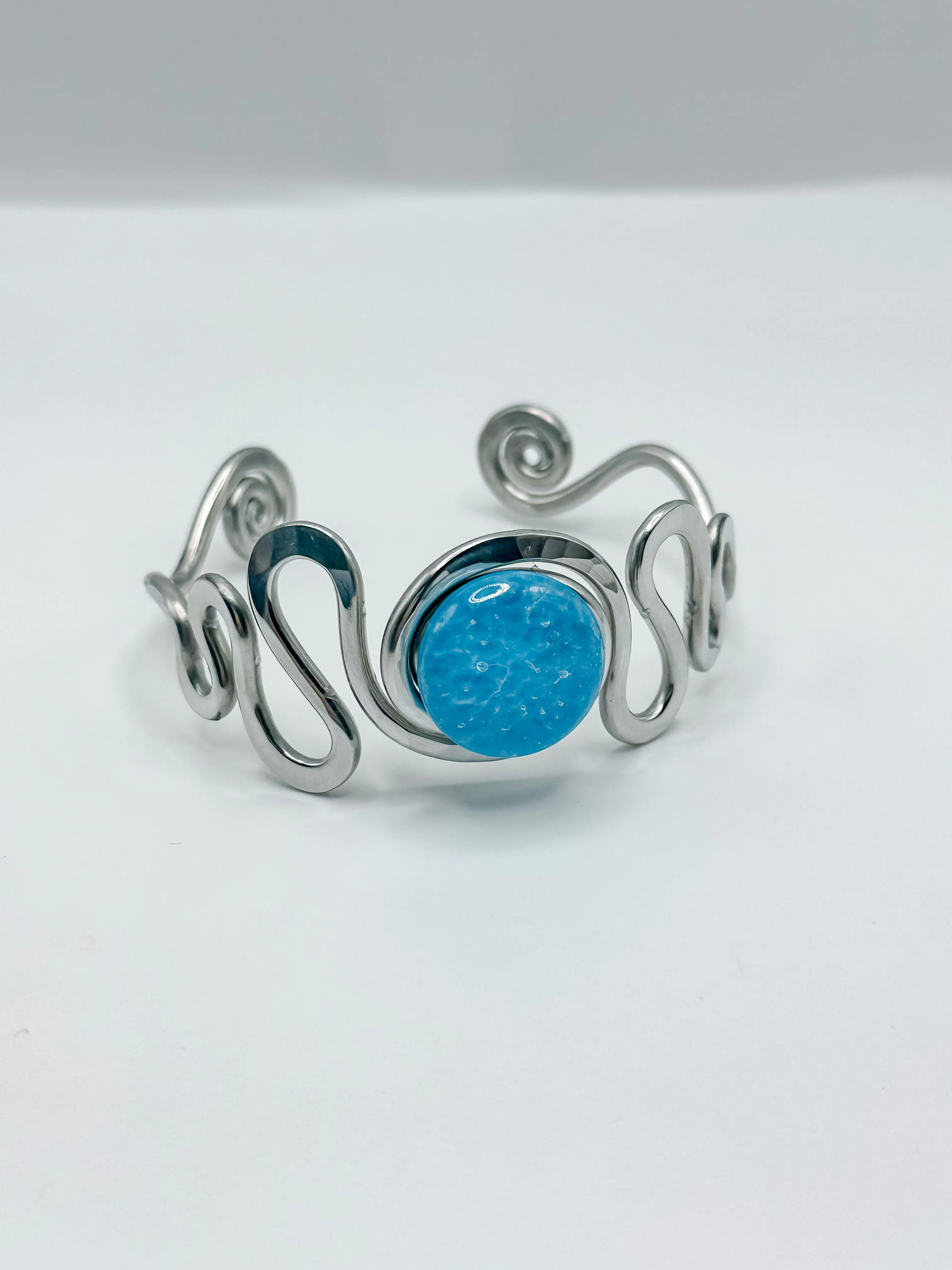 Squiggle Stone Cuff