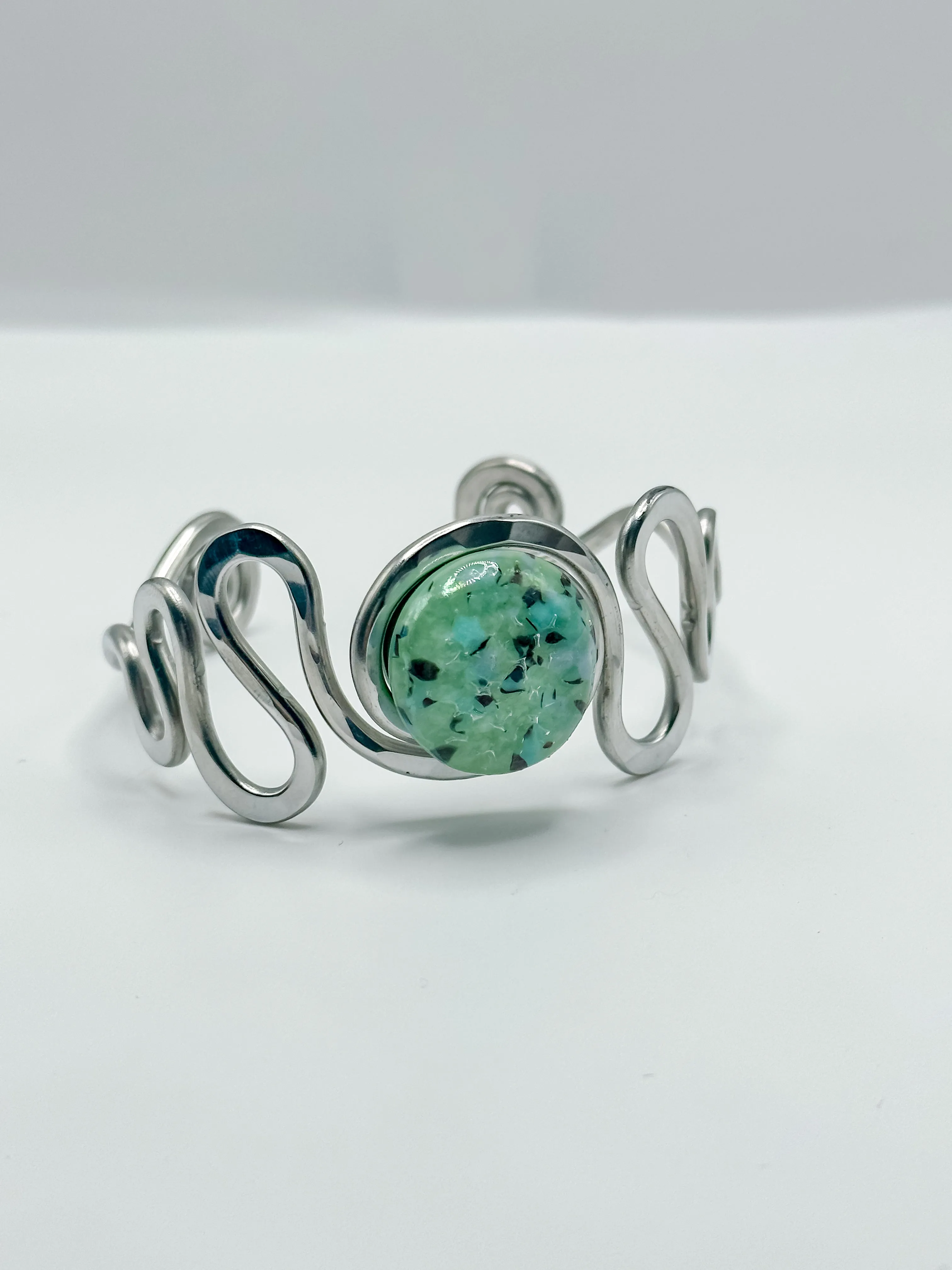 Squiggle Stone Cuff