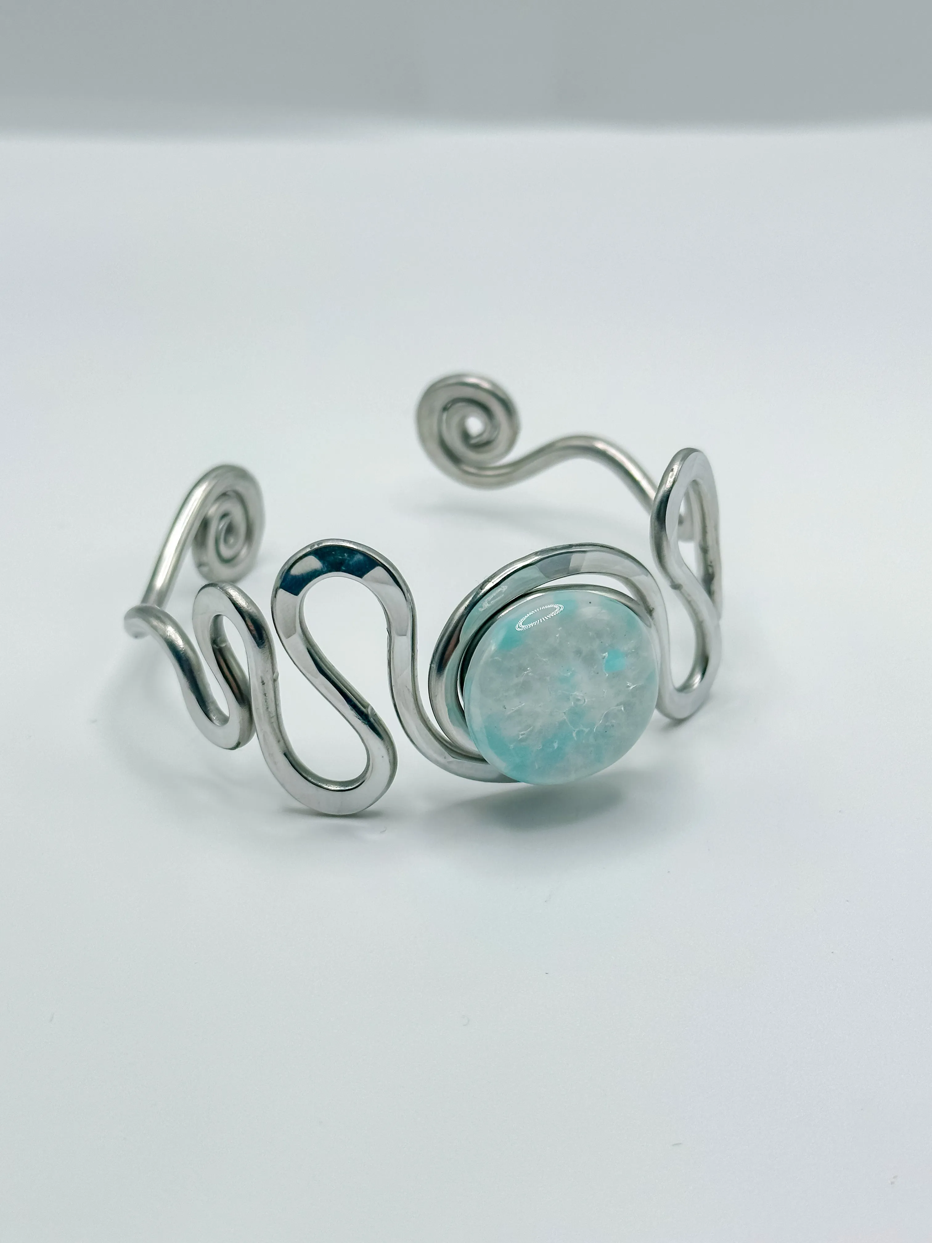 Squiggle Stone Cuff