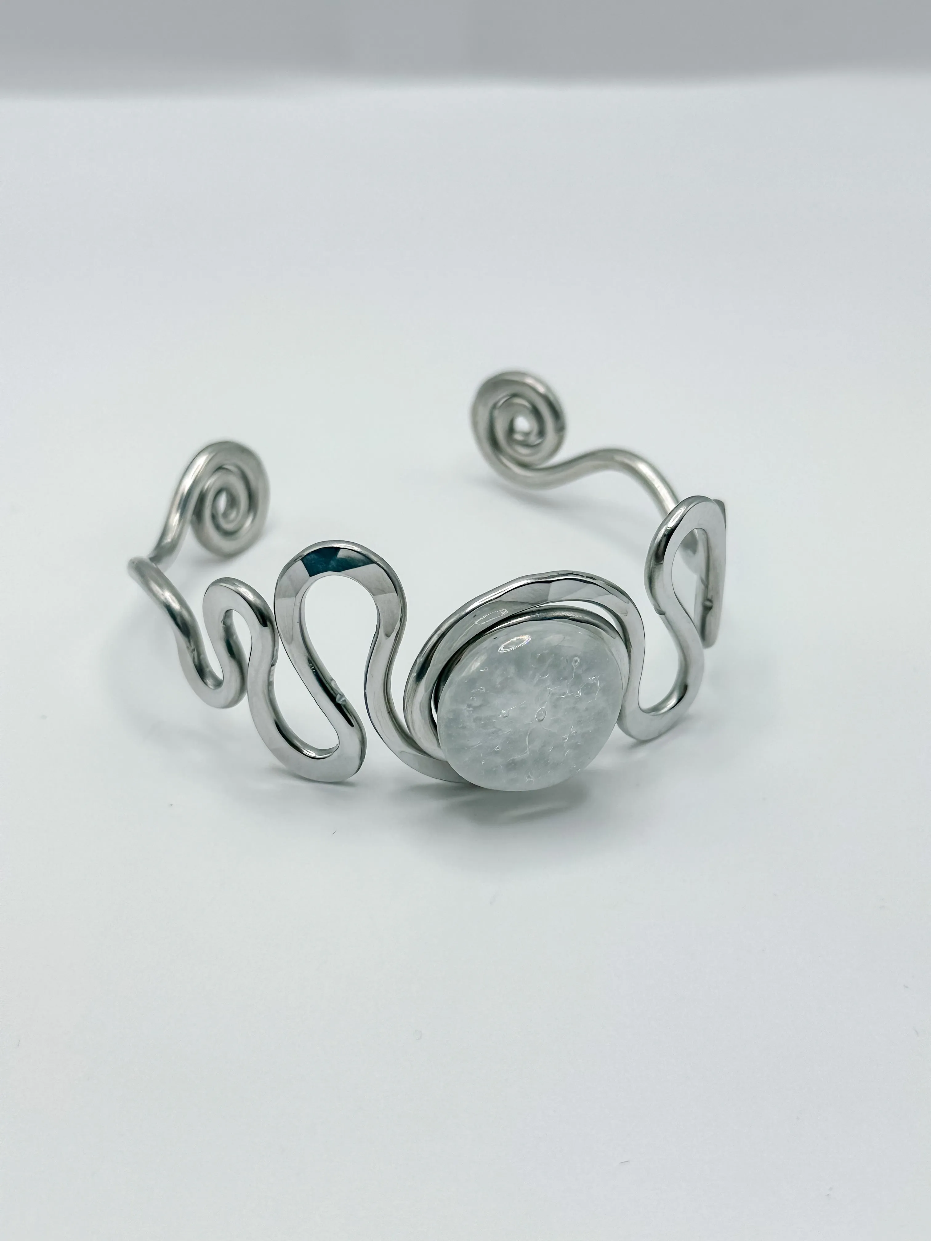 Squiggle Stone Cuff
