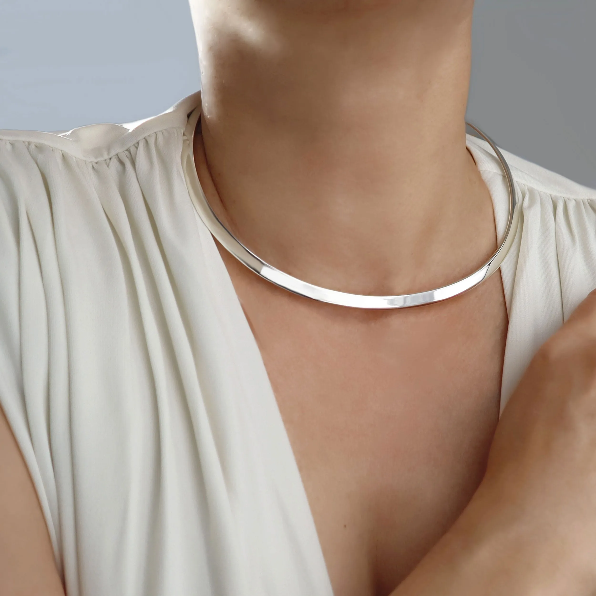 Sterling Silver Choker Torque