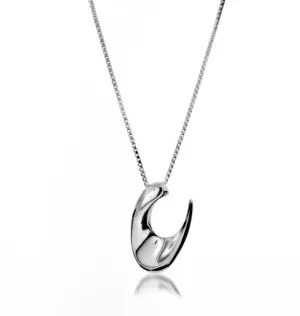 Sterling silver contemporary necklace