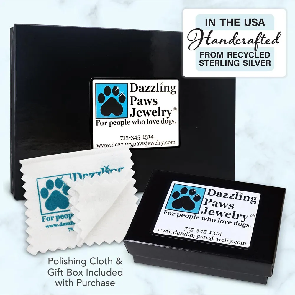 Sterling Silver Pawsitively Connected Crystal Paw Print Bracelet