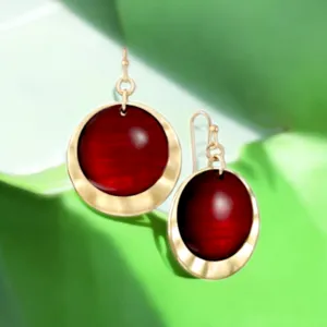 STYLE & CO Hammered Drop Earrings