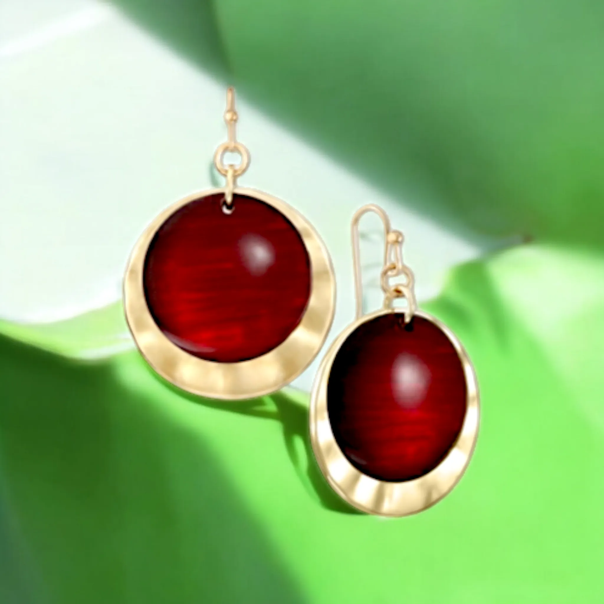 STYLE & CO Hammered Drop Earrings