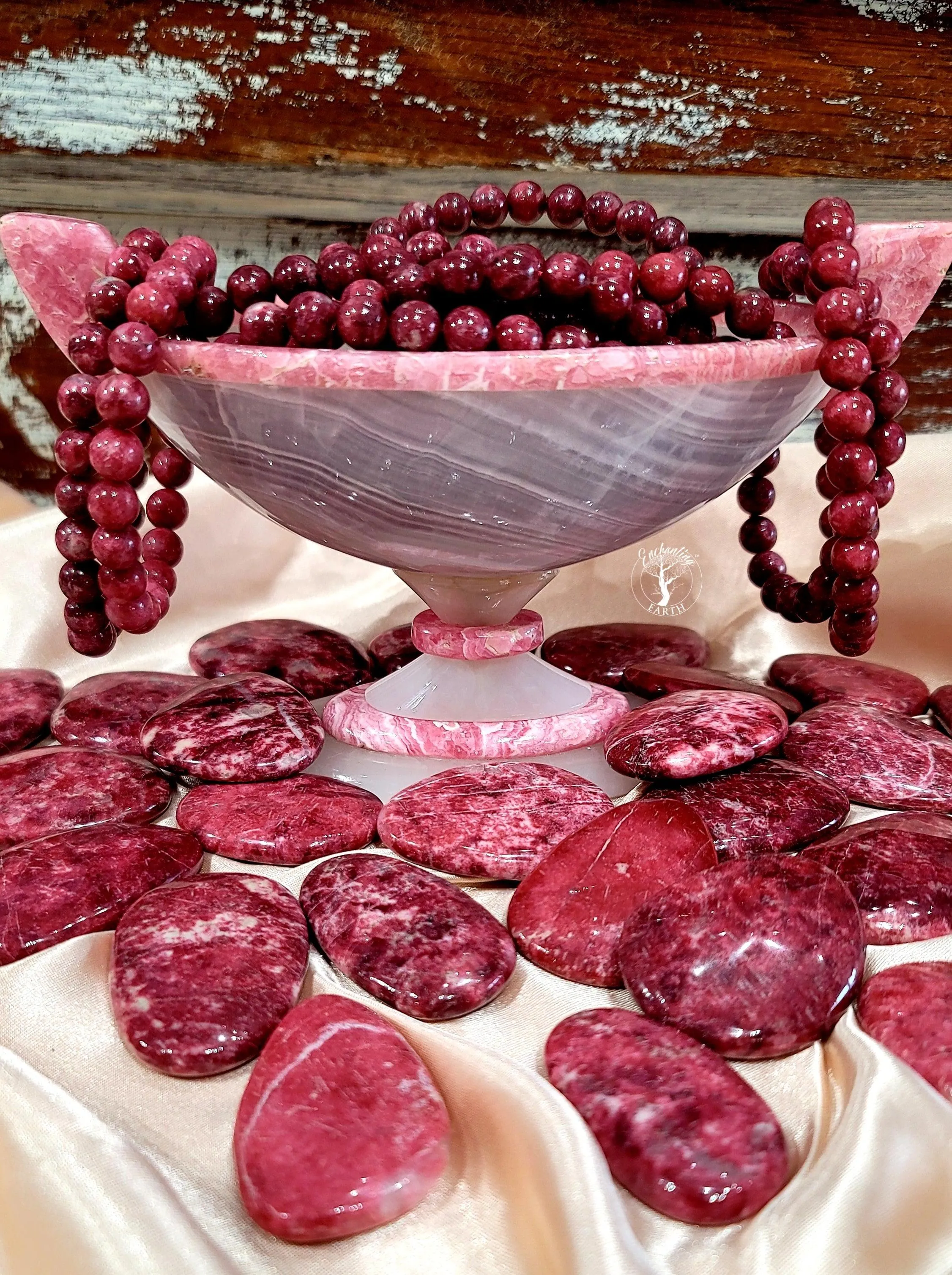 Thulite Bracelet (High Quality) for Attraction, Joy and Self Love