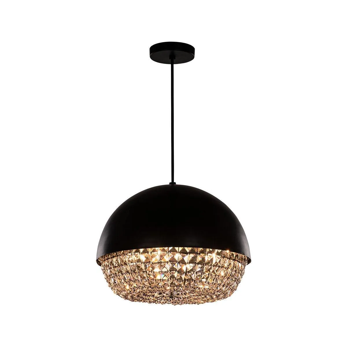 Tiara Ceiling Lamp - 4 Bulbs - Black