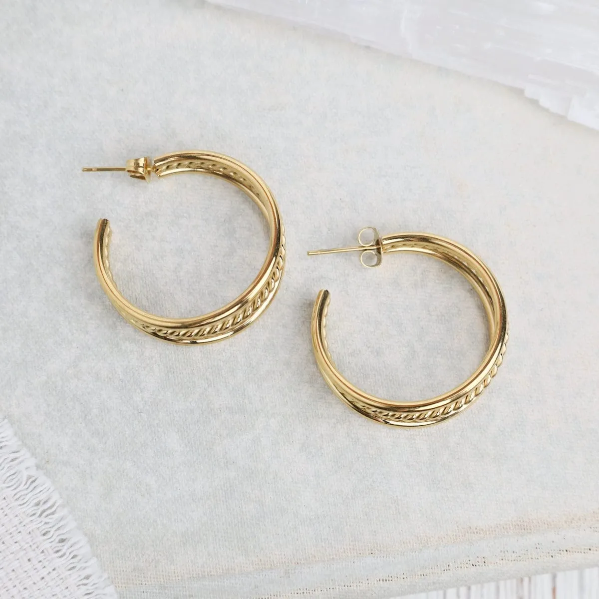 Triple Hoop Earrings