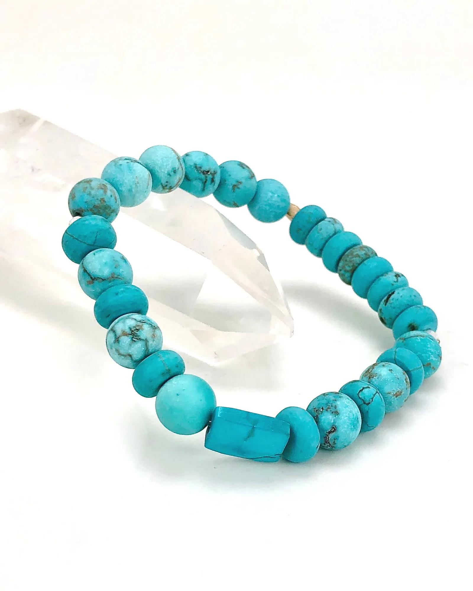 Turquoise 8mm Gemstone Bracelet