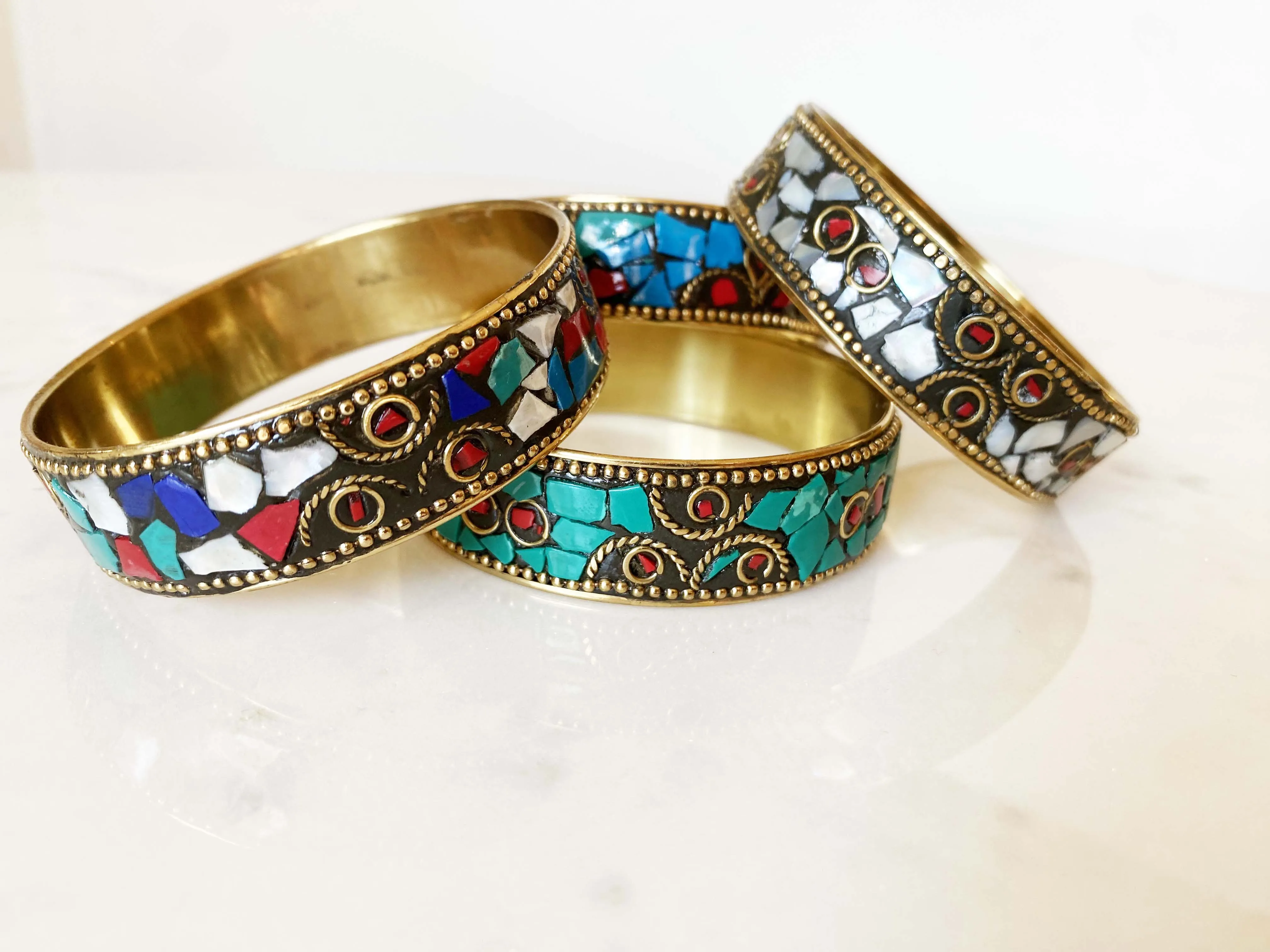 Turquoise Mosaic Bangle