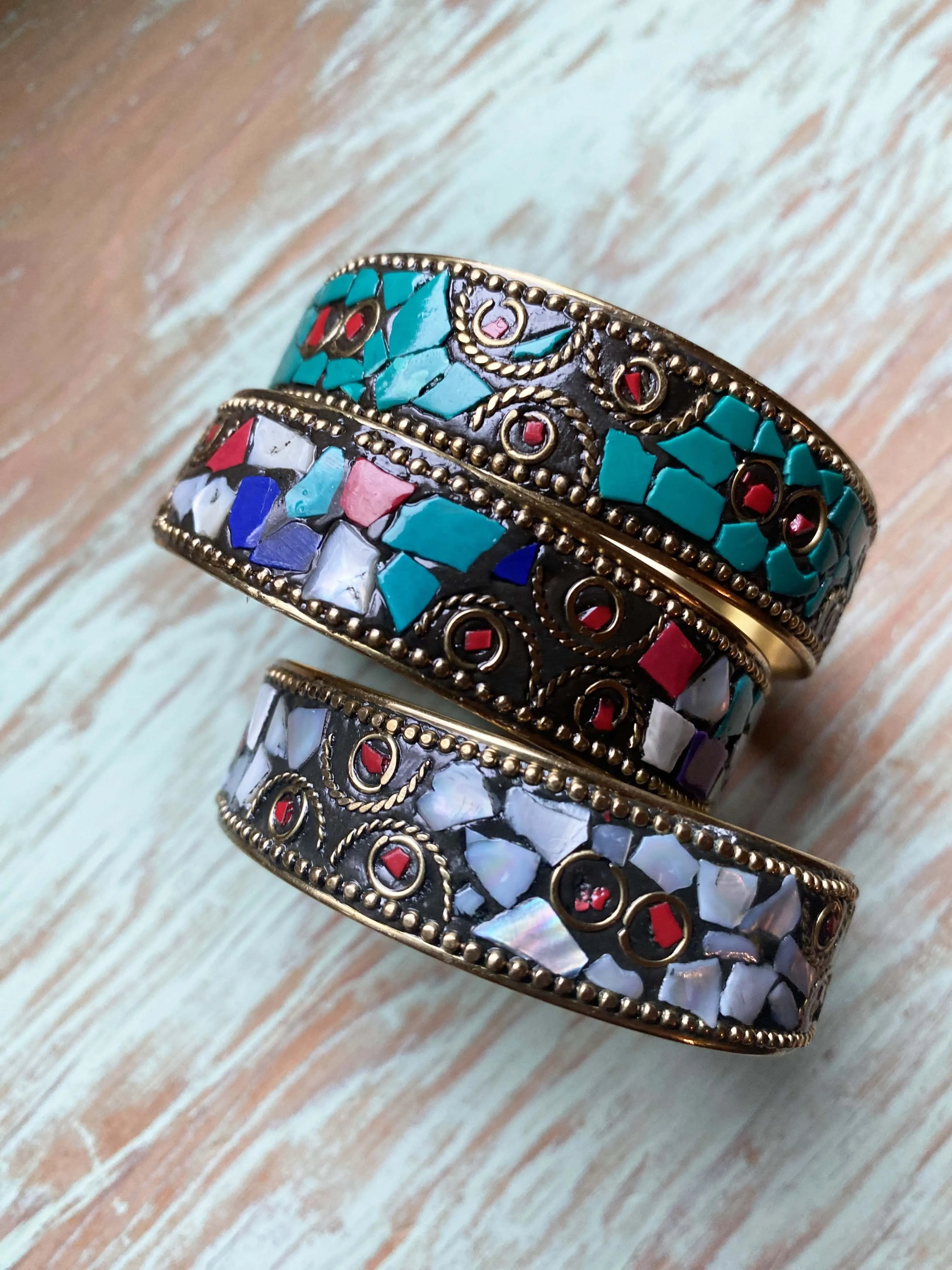Turquoise Mosaic Bangle