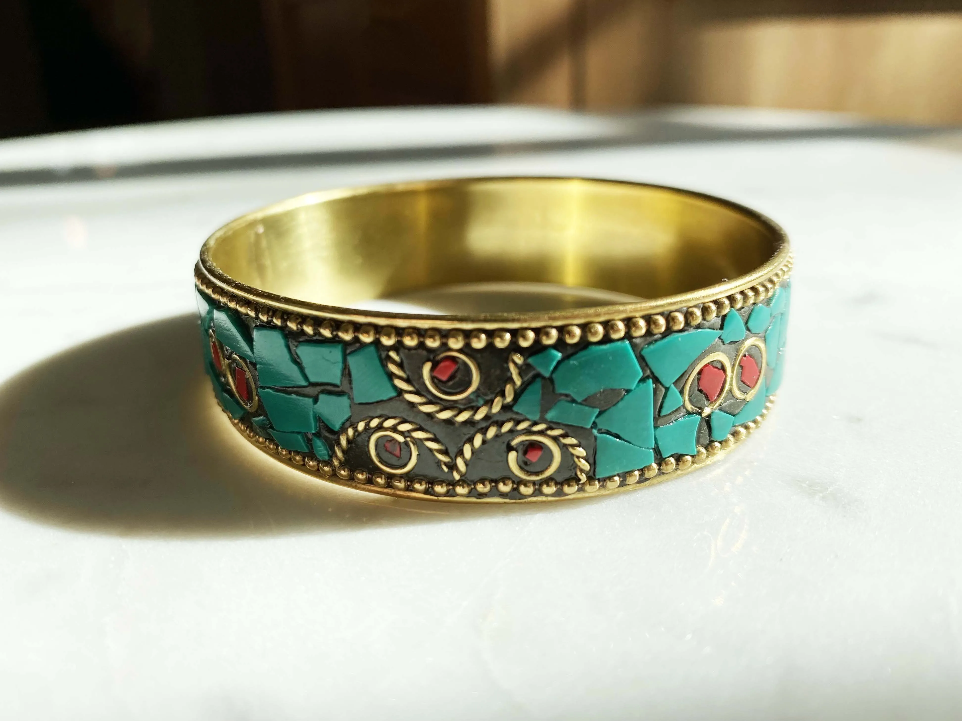 Turquoise Mosaic Bangle