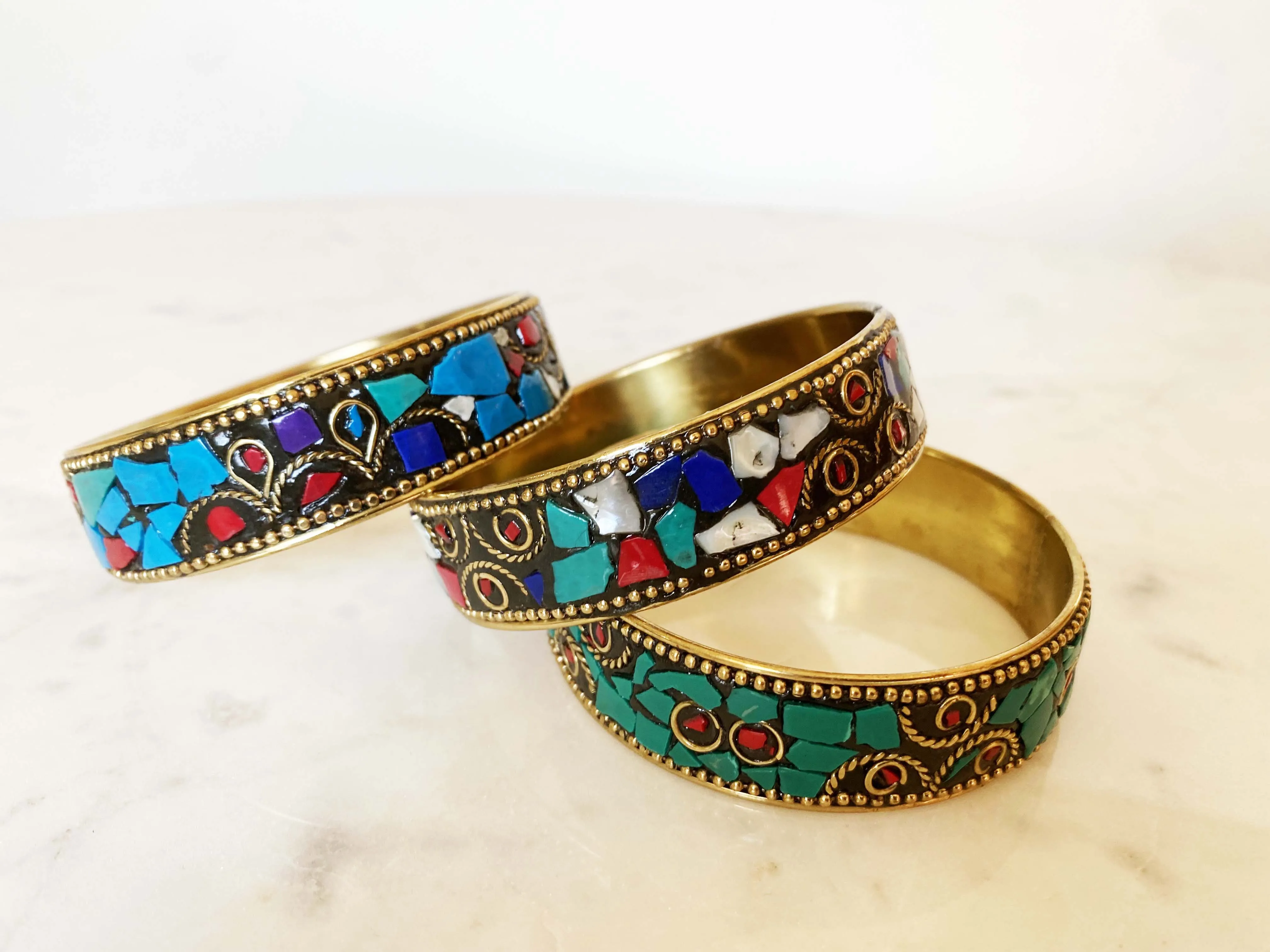 Turquoise Mosaic Bangle