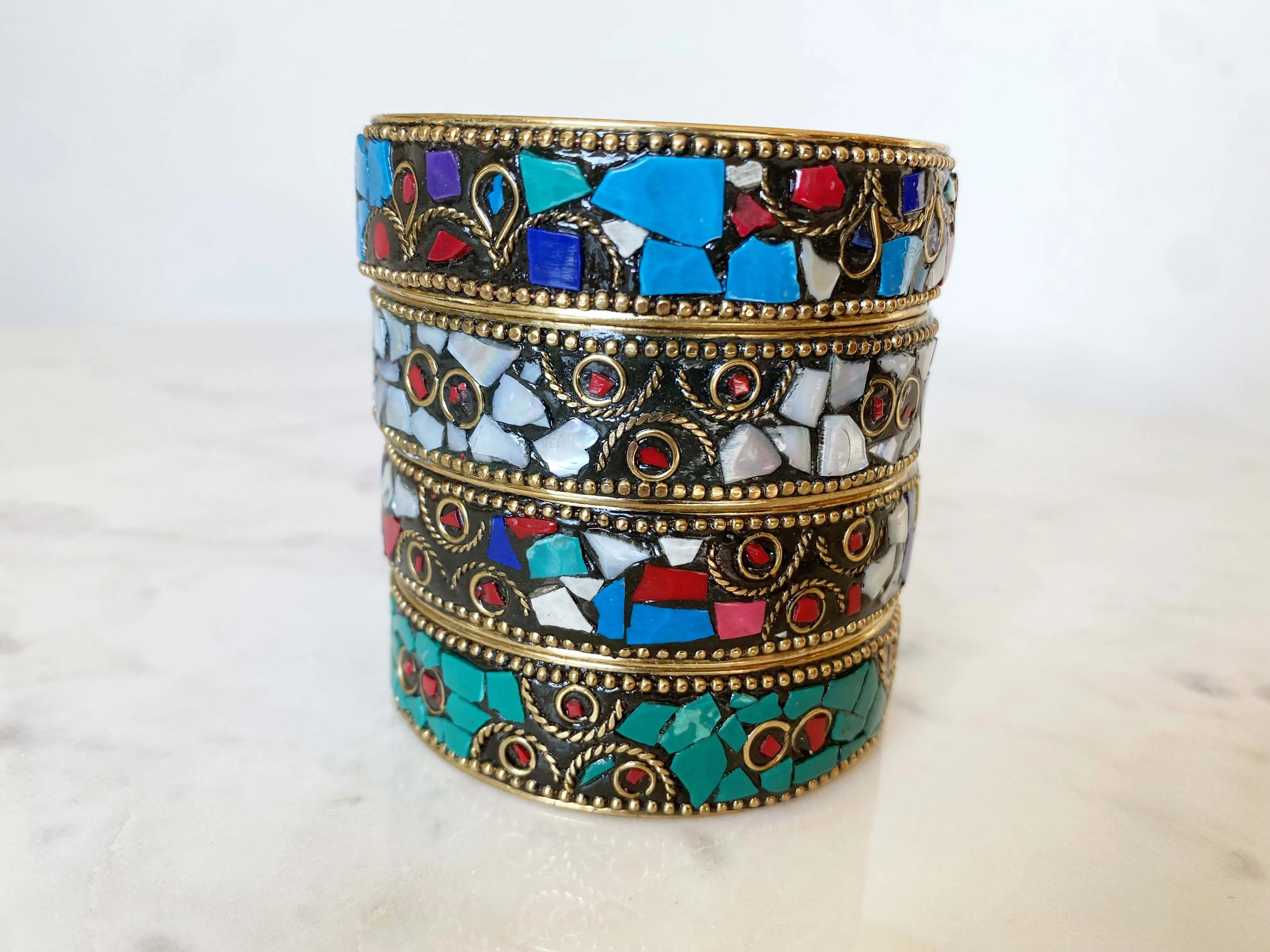 Turquoise Mosaic Bangle