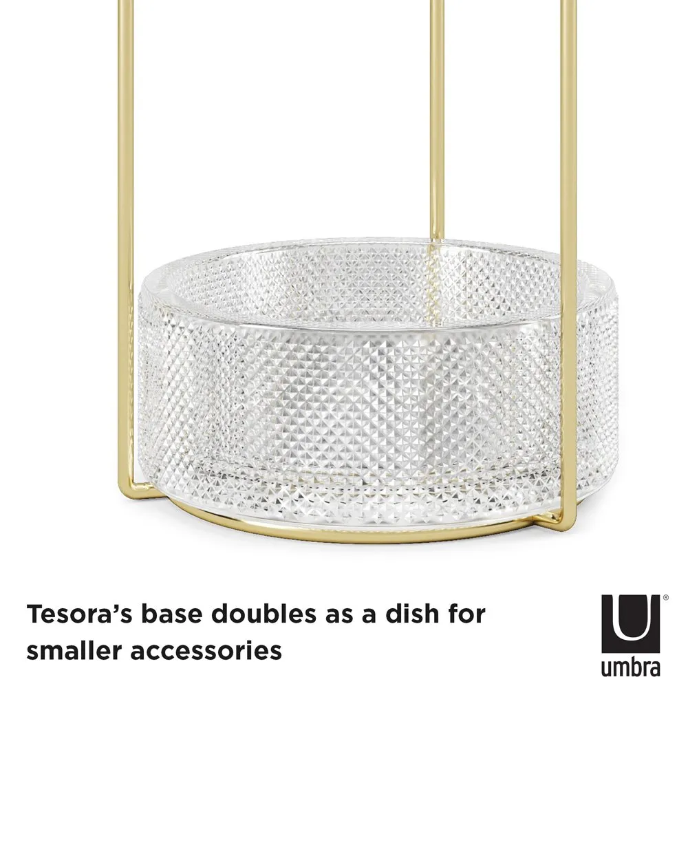 Umbra Tesora Jewelry Stand Brass