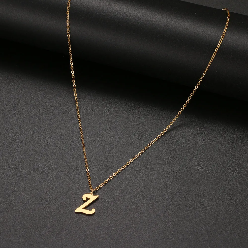 unisex necklaces alphabet initial pendants personalised couple necklace ✈️ free.shipping