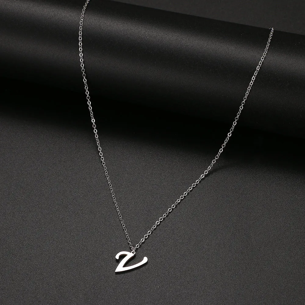 unisex necklaces alphabet initial pendants personalised couple necklace ✈️ free.shipping