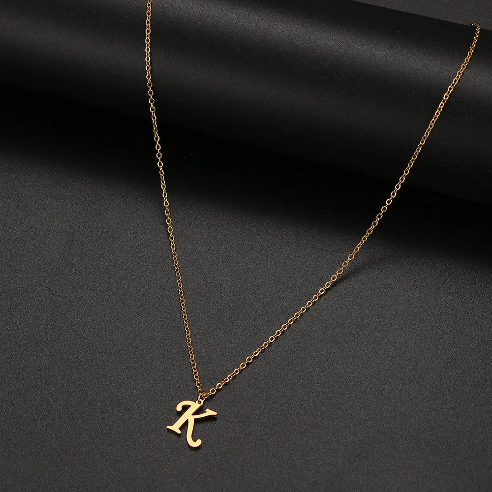 unisex necklaces alphabet initial pendants personalised couple necklace ✈️ free.shipping
