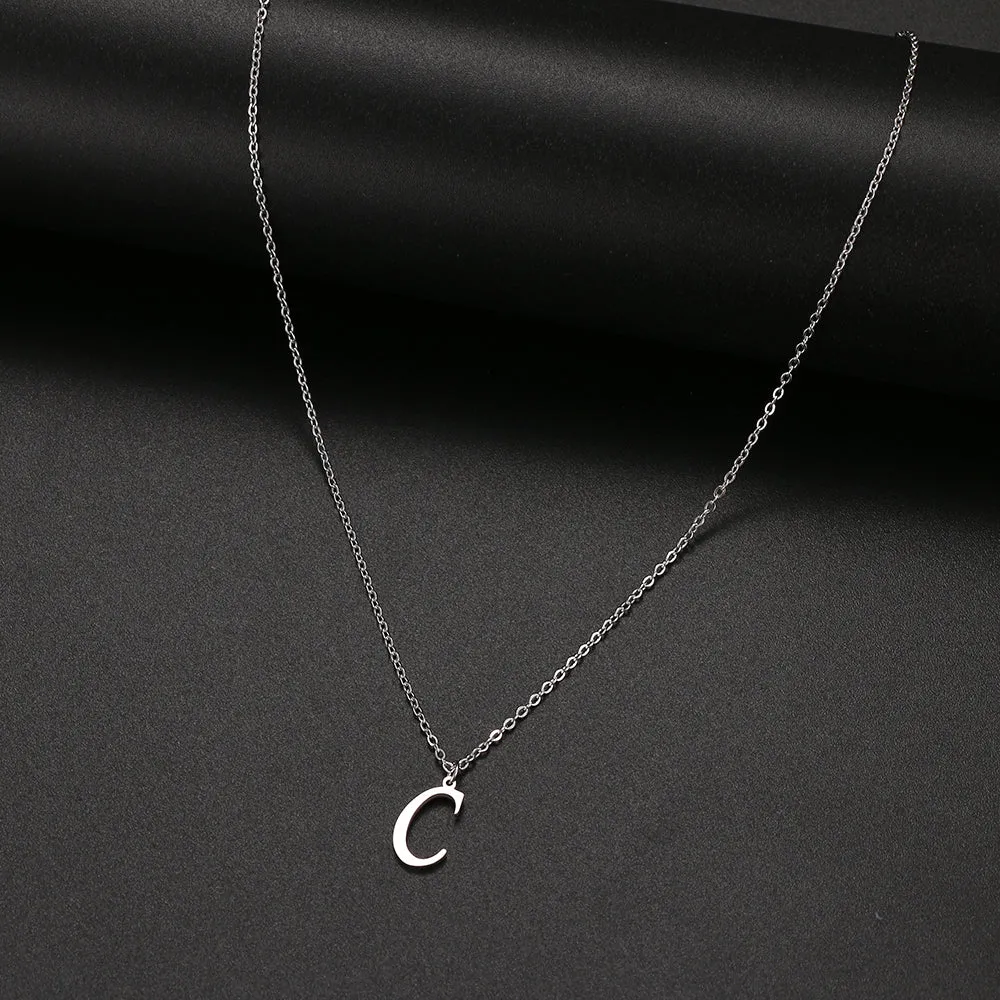 unisex necklaces alphabet initial pendants personalised couple necklace ✈️ free.shipping