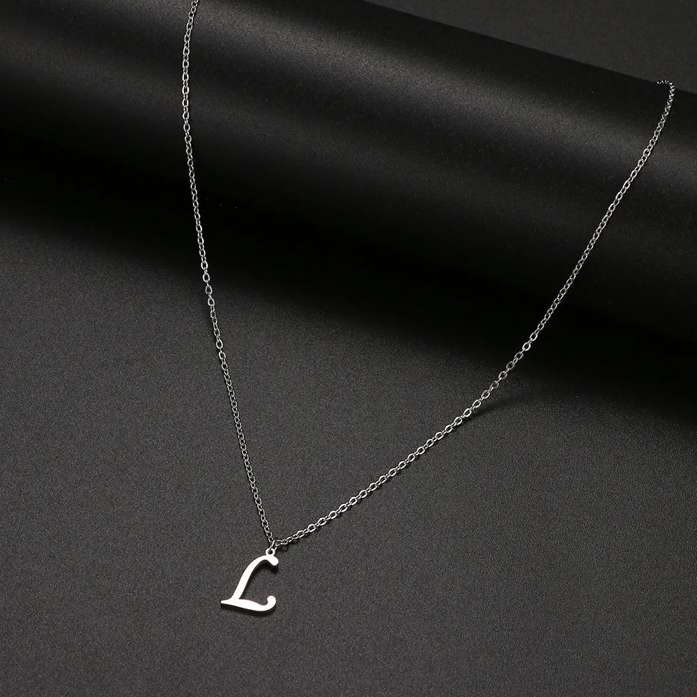 unisex necklaces alphabet initial pendants personalised couple necklace ✈️ free.shipping