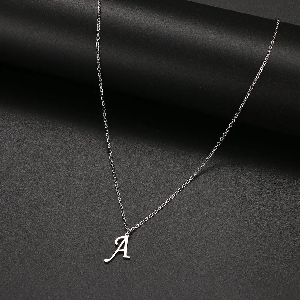 unisex necklaces alphabet initial pendants personalised couple necklace ✈️ free.shipping