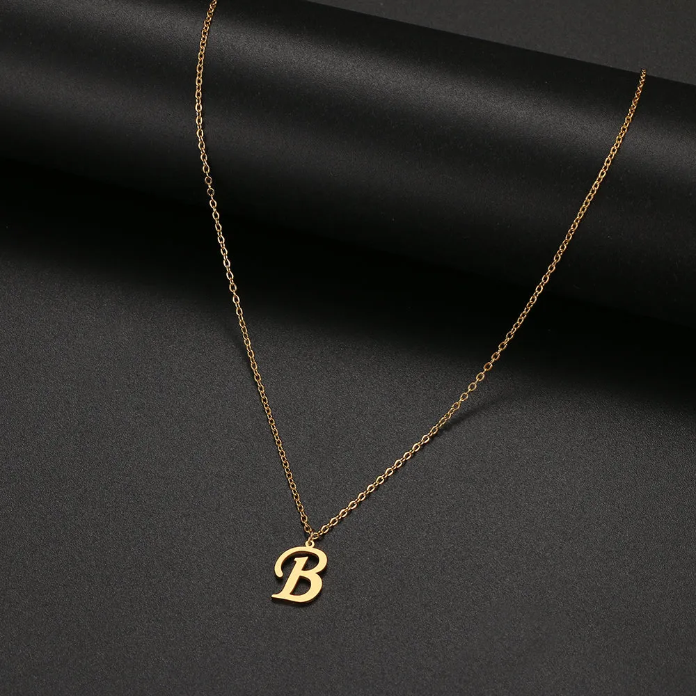 unisex necklaces alphabet initial pendants personalised couple necklace ✈️ free.shipping