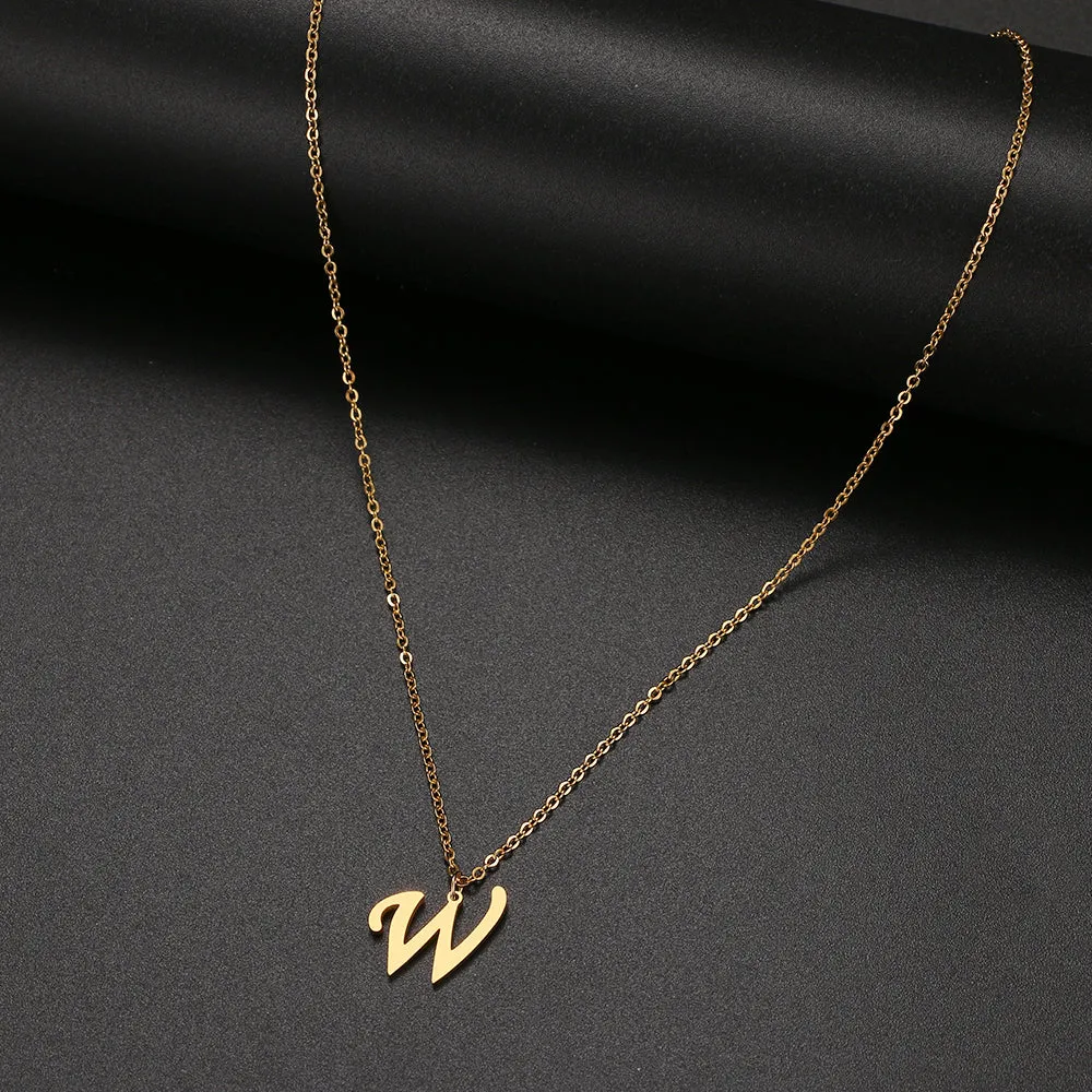 unisex necklaces alphabet initial pendants personalised couple necklace ✈️ free.shipping