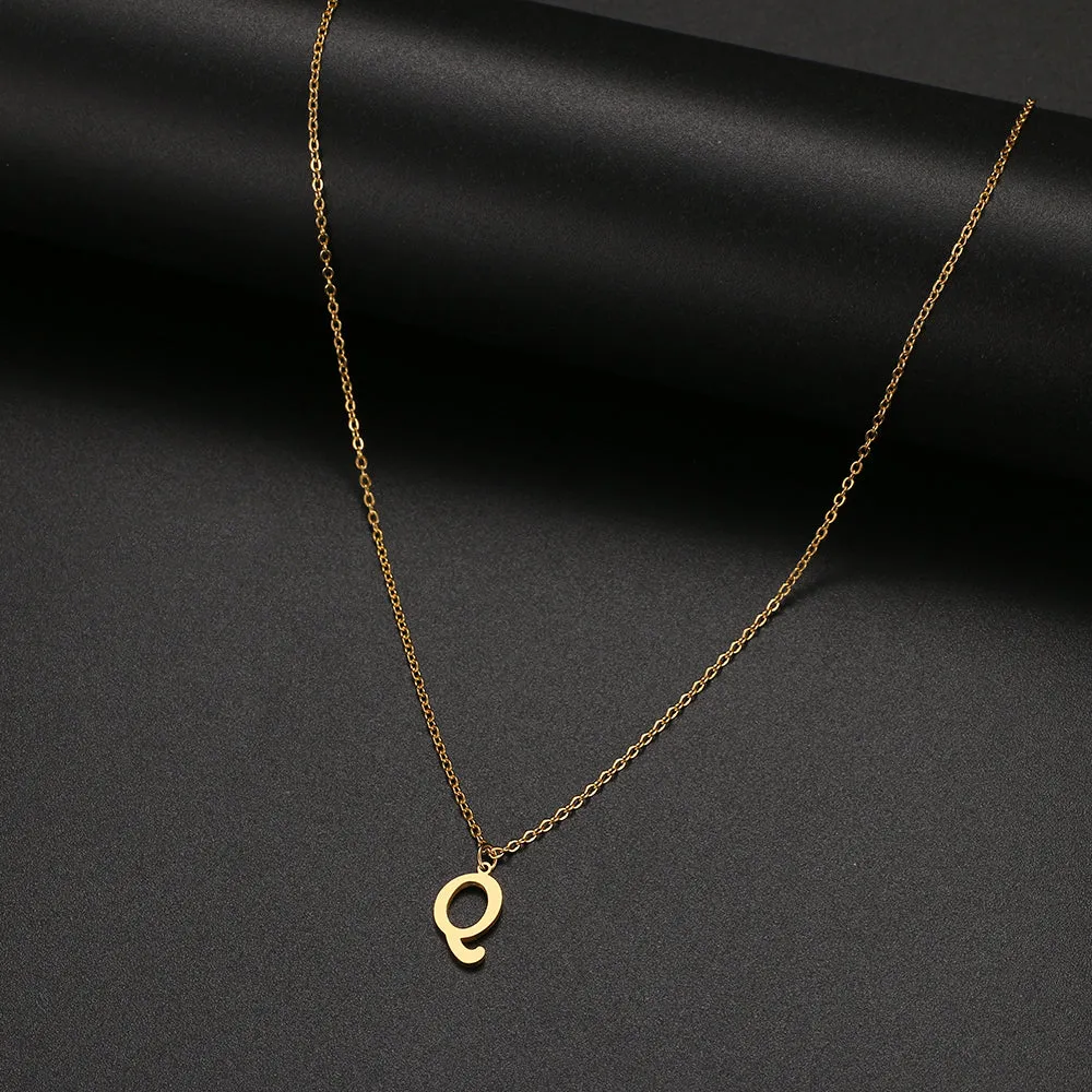 unisex necklaces alphabet initial pendants personalised couple necklace ✈️ free.shipping