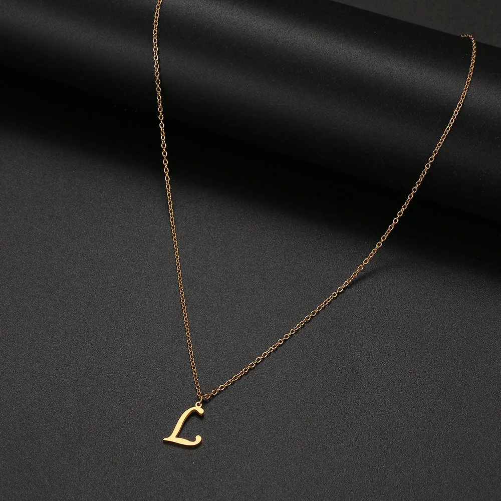 unisex necklaces alphabet initial pendants personalised couple necklace ✈️ free.shipping