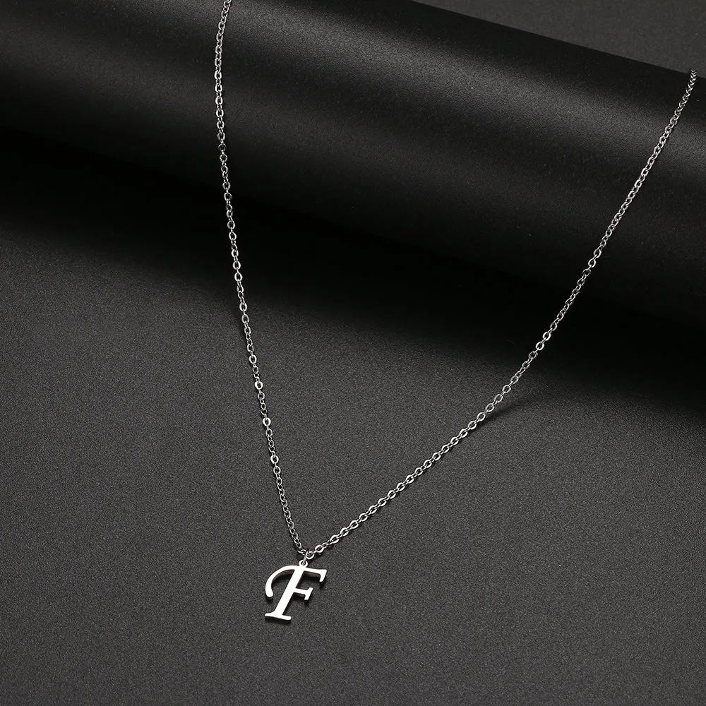 unisex necklaces alphabet initial pendants personalised couple necklace ✈️ free.shipping