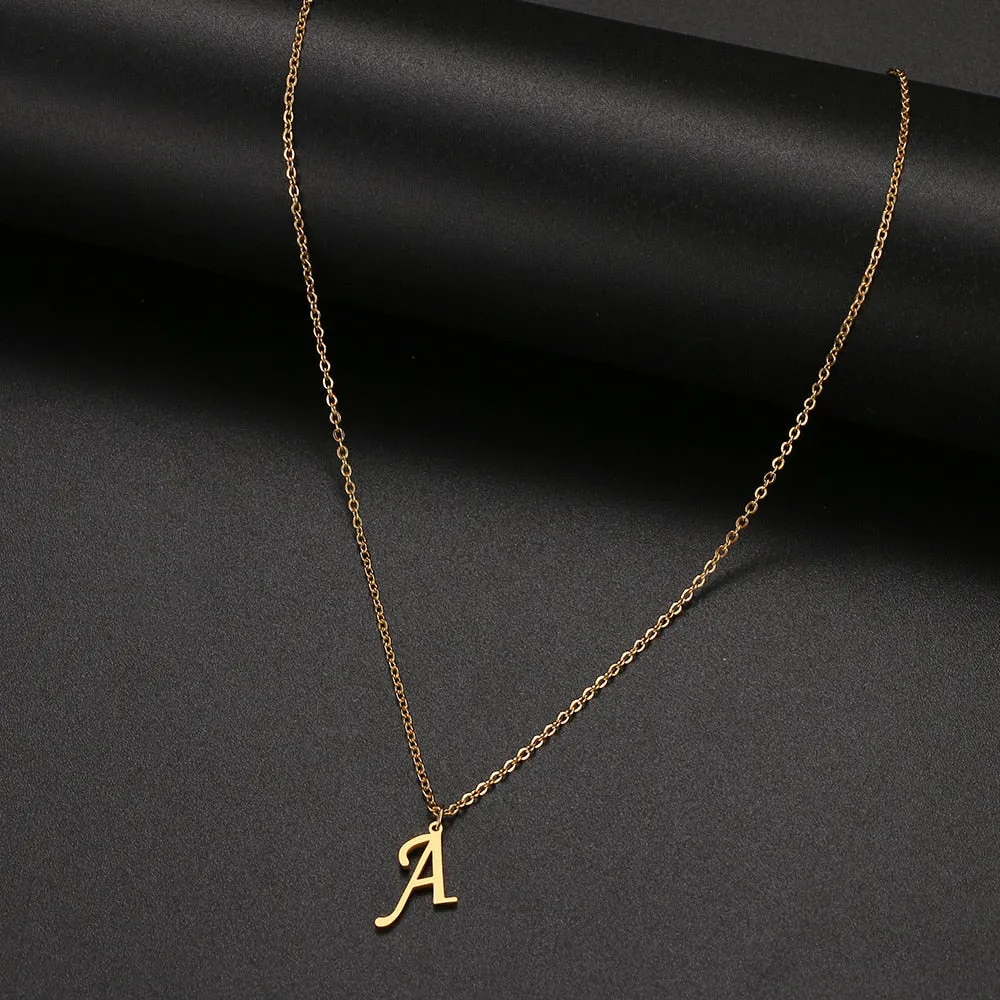 unisex necklaces alphabet initial pendants personalised couple necklace ✈️ free.shipping