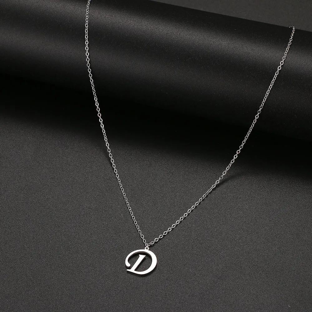 unisex necklaces alphabet initial pendants personalised couple necklace ✈️ free.shipping